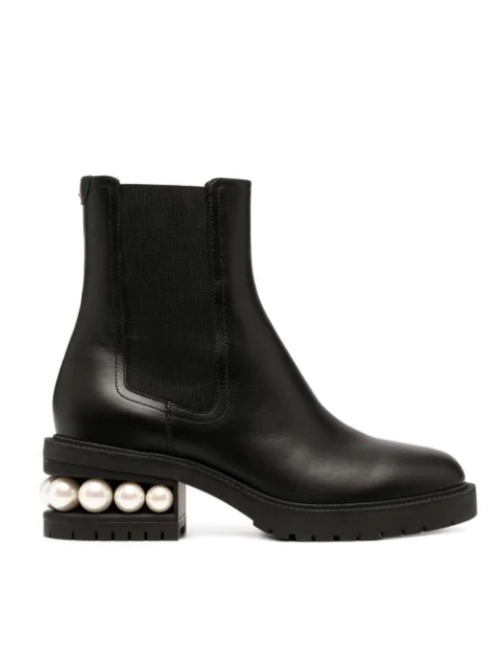 Nicholas Kirkwood Casati Chelsea Boots with Pearl Heel